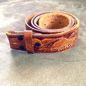 100% genuine leather belt: Eagle design